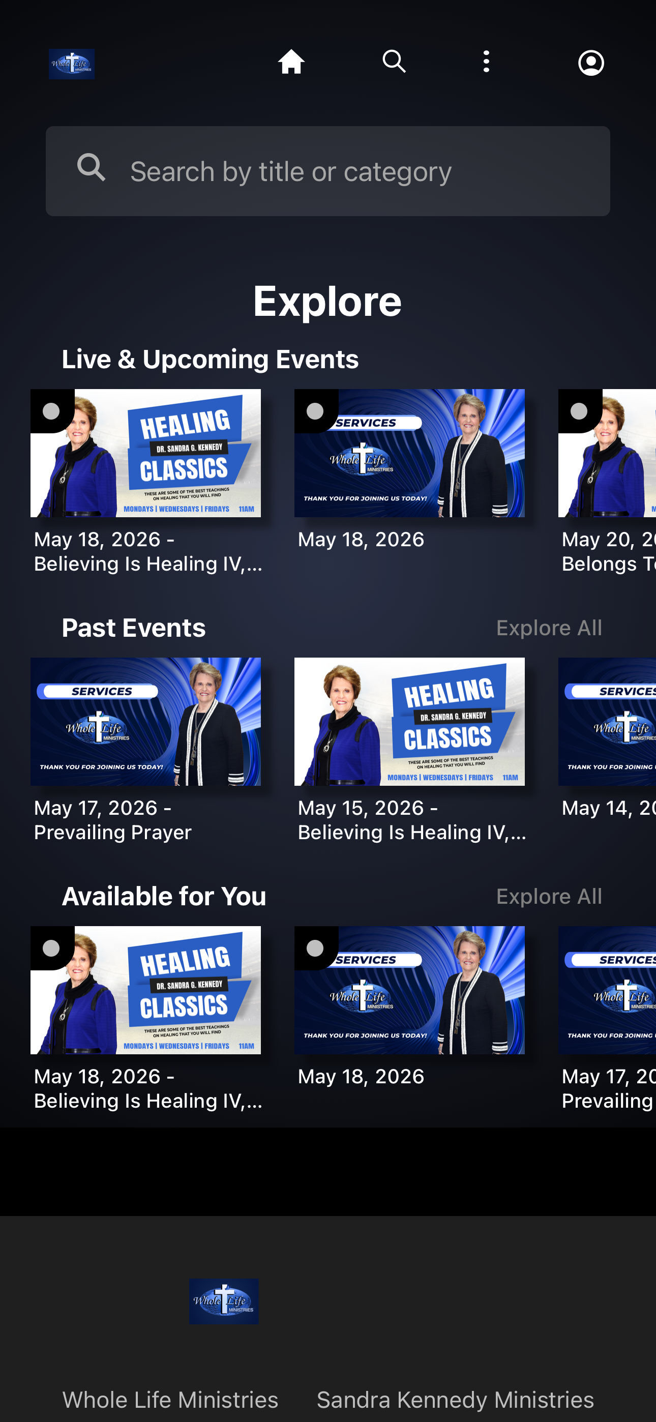 Whole Life Ministries screenshot 2
