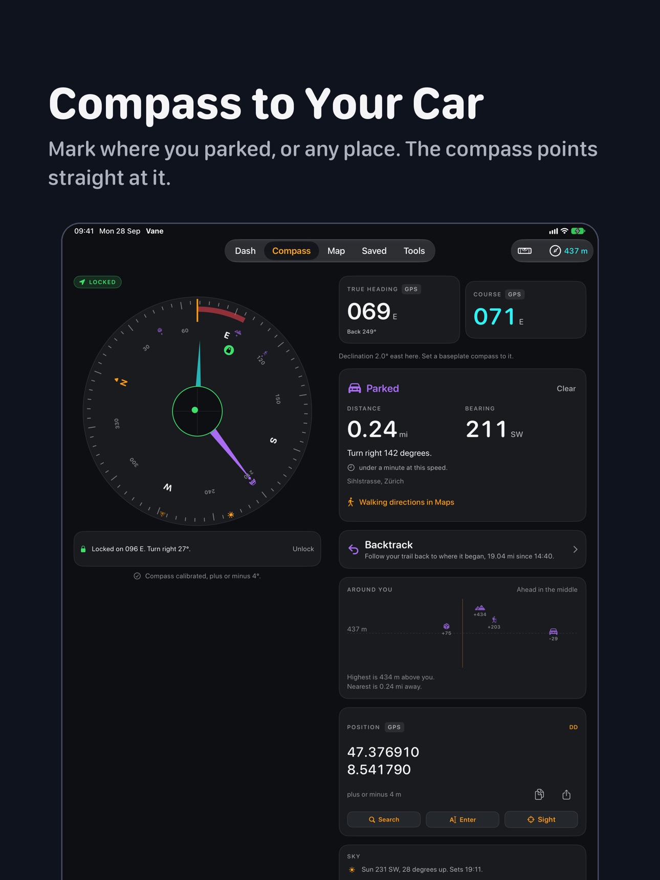 Screenshot 12 of Compass GPS Speedometer - Vane