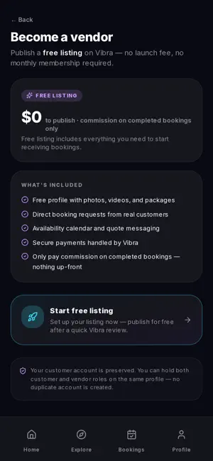 Vibra Connect - Event Vendors screenshot 4
