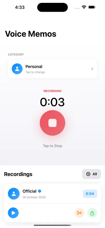 VoiceMemo Pro: Voice Record screenshot 2 of 6