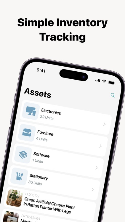 Assetsy: Inventory Tracker App