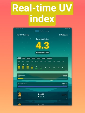 UV Index & Sun Timer ipad screenshot 3