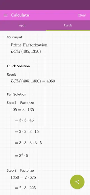 Least Common Multiple Solver screenshot 2