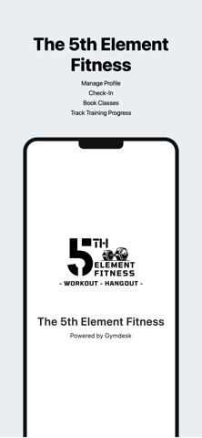 The 5th Element Fitness iPhone screenshot