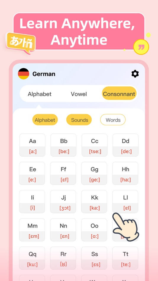 #5. LanguageStart: Learn Alphabet (iOS) โดย: HELLOTALK LIMITED
