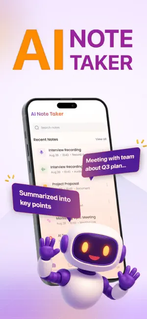 Notiz: AI Note Taker & Summary screenshot 1