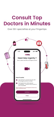 Kauvery Kare: Patient App iPhone screenshot 2
