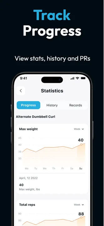 Fitlist Workout Log & Planner : capture d’écran 4 sur 8