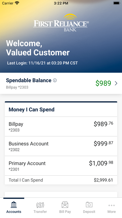 First Reliance Screenshot