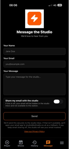 Bolt Radio Screenshot 3 of 3