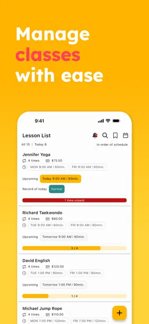 Lesson Manager screenshot 1