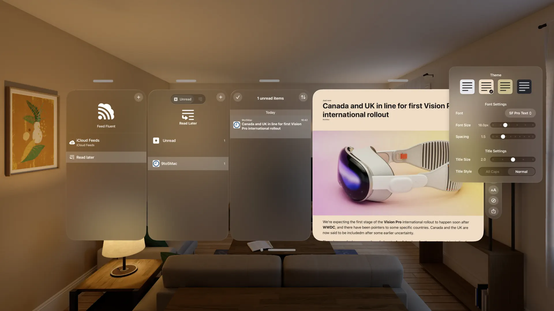 Feed Fluent - the reader app screenshot 2