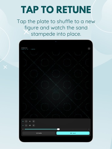 Cymatic: Chladni Sand Plate iPad screenshot