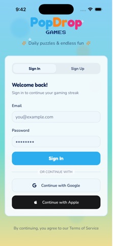 PopDrop Games iPhone screenshot