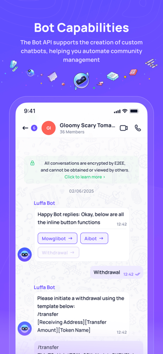 Luffa:Secure Encrypted Chat Screenshot 3 of 9
