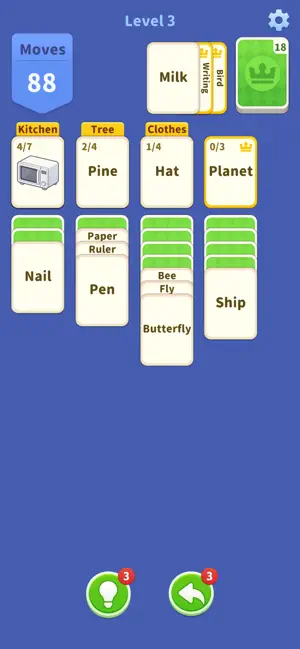 Solitaire Word Sort screenshot 2