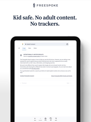 Freespoke - Perspective Search iPad screenshot