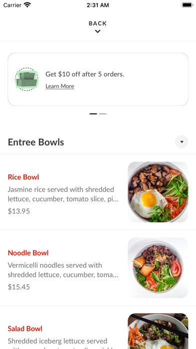 Viet-Nomz iPhone screenshot 3 - Food & Drink app