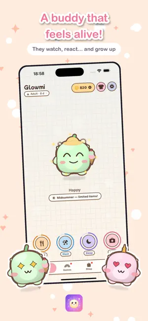 Glowmi: Virtual Pet Care screenshot 1