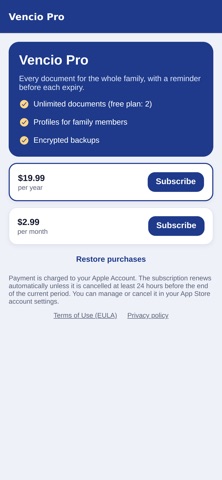 Vencio: Document Expiry screenshot 5