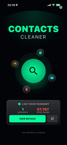 Contacts Cleaner AI screenshot