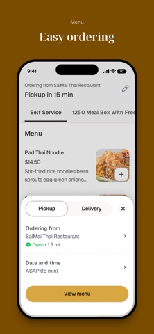 SaiMai Thai Restaurant To Go iPhone screenshot