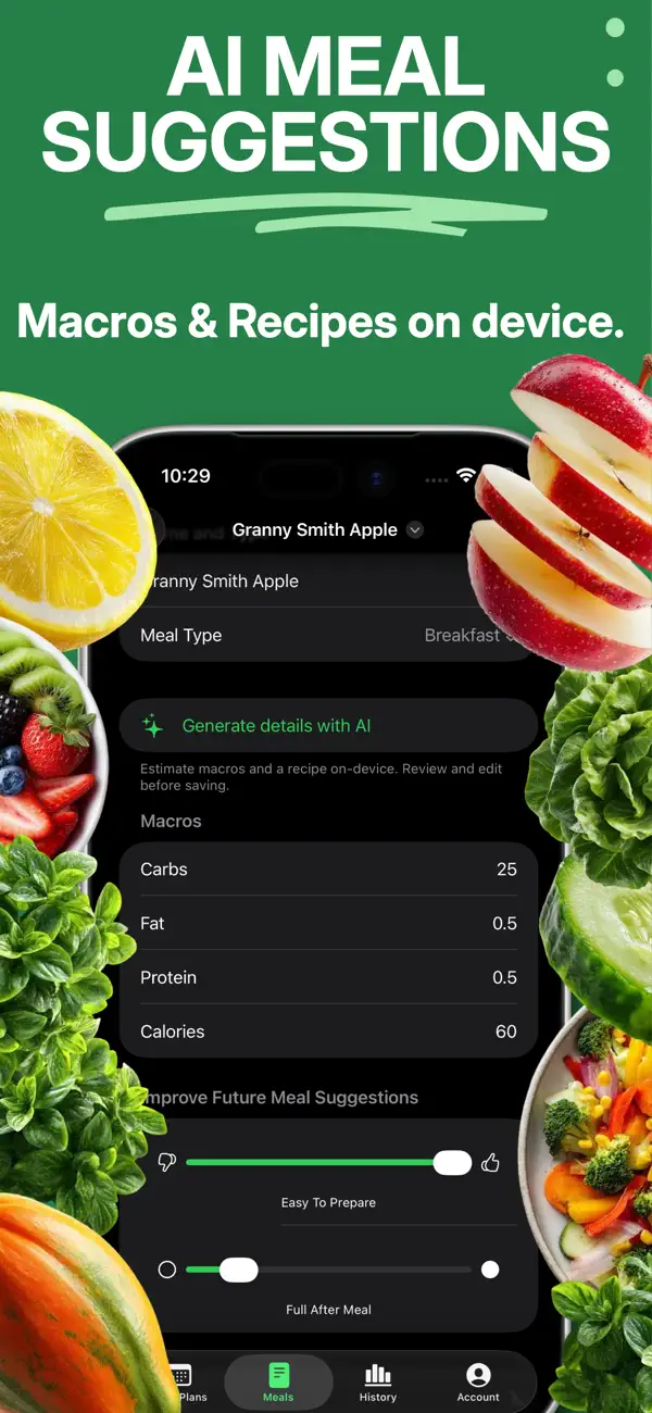 Screenshot #3 pour My Meal Plan: Food Tracker