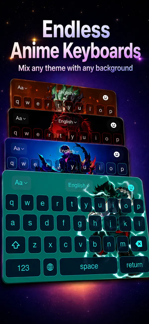 Screenshot #1 pour Anime Keyboard Theme