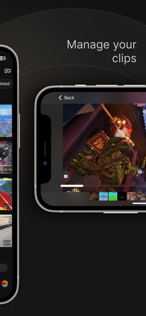 Medal - Game Clipping - Users can effortlessly manage their game clips, with a full-screen player and integrated playback controls for precise review and editing.