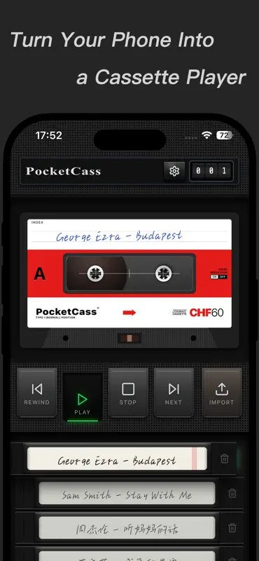 PocketCass: Retro Music Player screenshot 1 of 6