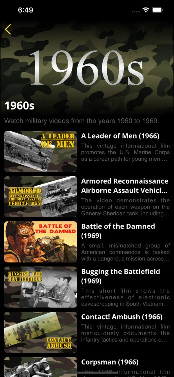 Screenshot #2 pour Military War TV