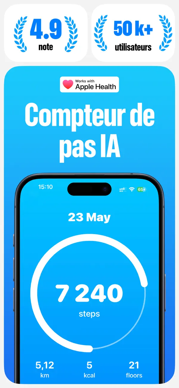 Screenshot #1 pour Marche à Pied Pédomètre StepGo