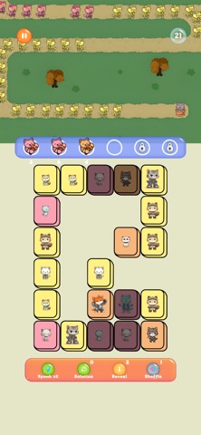 Cat Mahjong Tile Match Defense screenshot