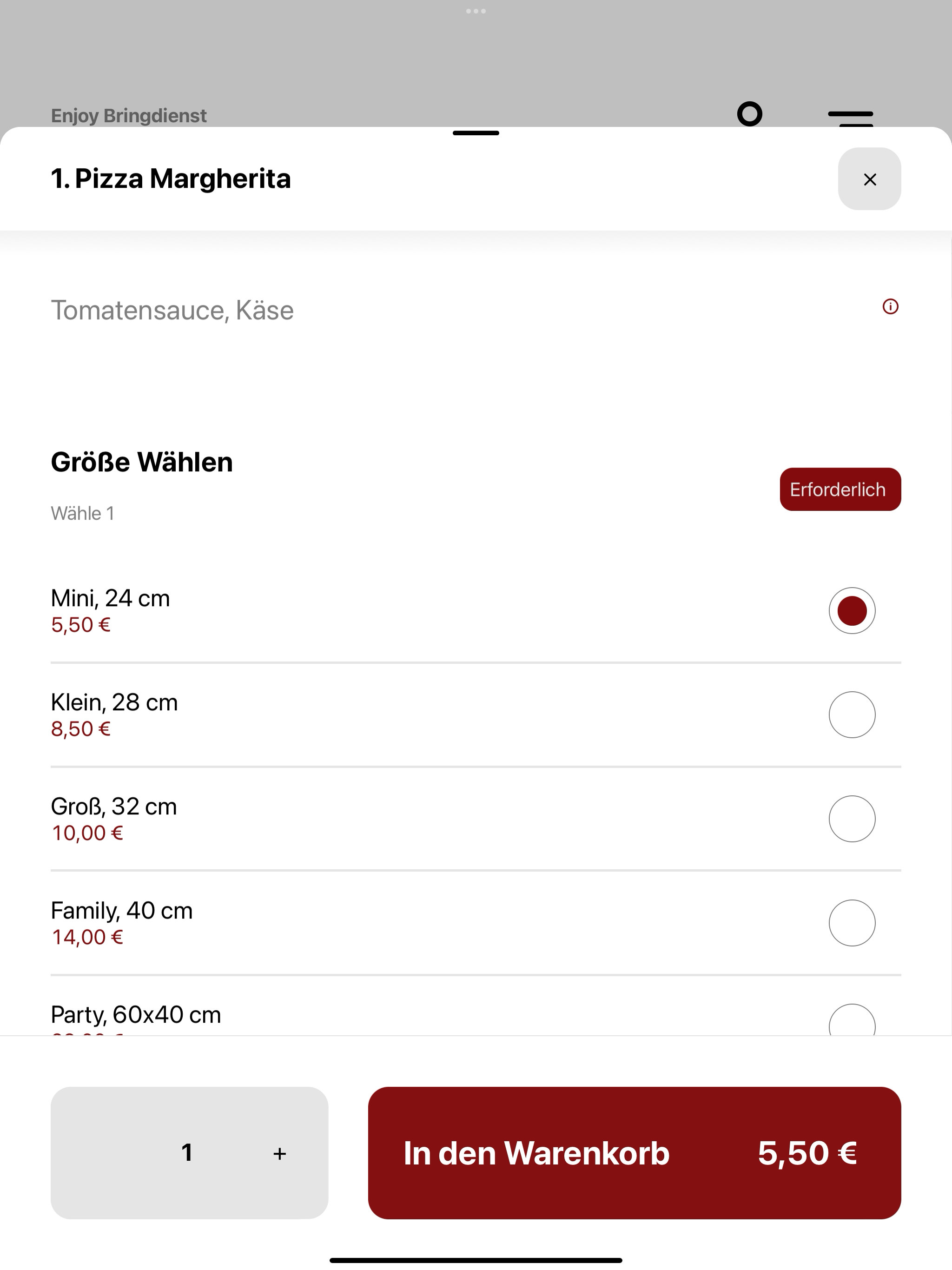 Enjoy Bringdienst screenshot 8