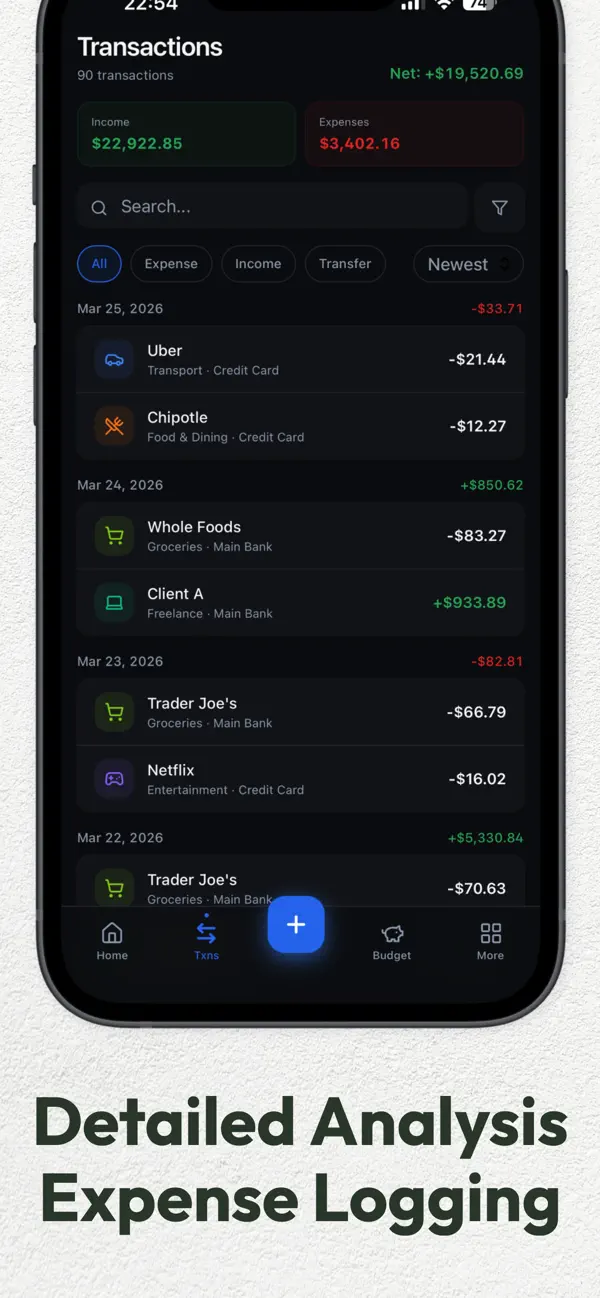 Screenshot #2 pour Money Manager Expense & Profit