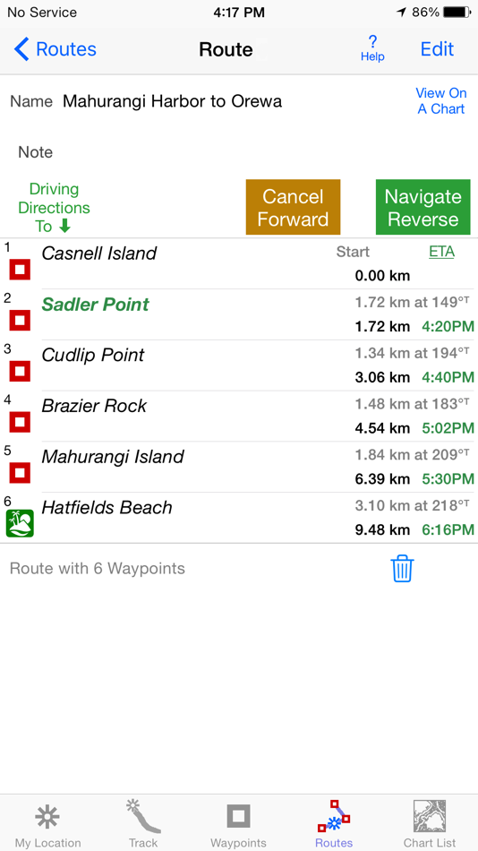 #3. iSailGPS NZ : Nautical Charts (iOS) โดย: James Associates Inc.