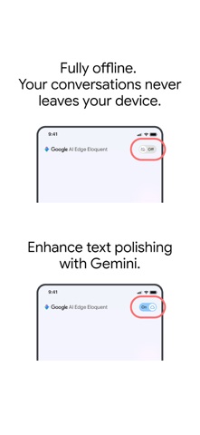 Google AI Edge Eloquent iPhone screenshot