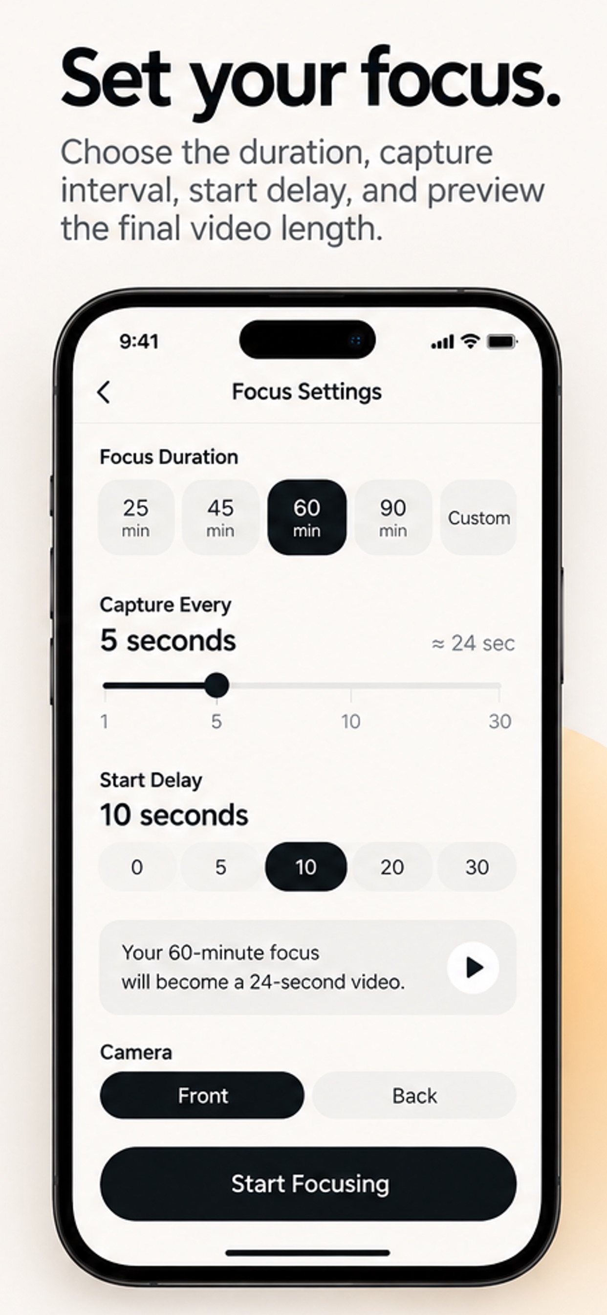 Screenshot 2 of OneHour - Focus,Capture,Create