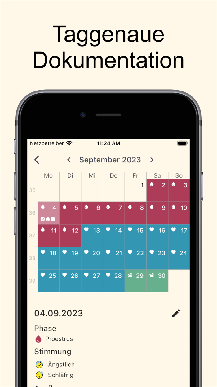 Heado Dog Heat Calendar