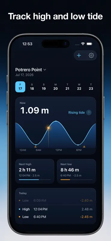 Tidal Arc: Tide Times High Low screenshot 3 of 5