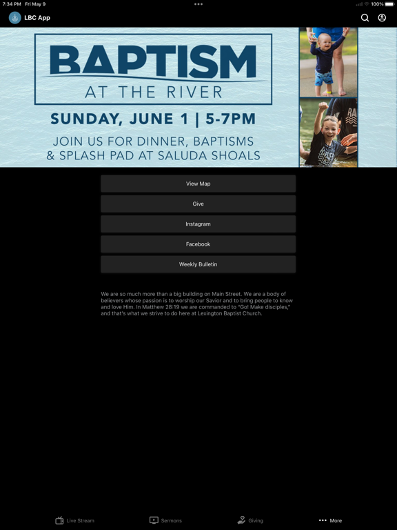 Screenshot #6 pour Lexington Baptist Church App