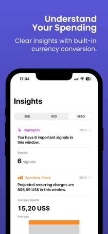 Subdue: Subscription Tracker screenshot