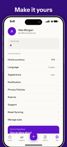 Track Subscription and Bills Screenshot 6 of 6
