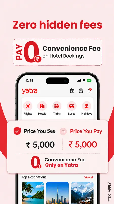 Yatra - Flights, Hotels & Cabs screenshot 5 of 5