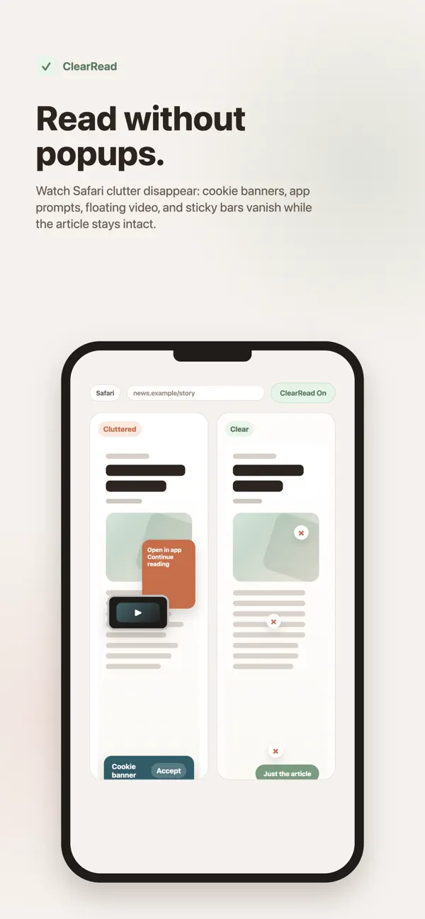 Screenshot #1 pour ClearRead
