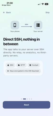 Cockpit: Server Monitor iPhone screenshot