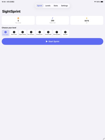 SightSprint Piano Reader iPad screenshot