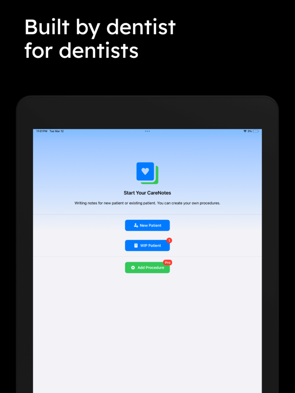 CareNotes iPad screenshot 4 - Medical app