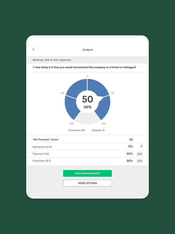 SurveyMonkey iPad screenshot 6 - Productivity app