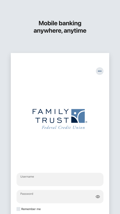 Family Trust Digital Banking Screenshot